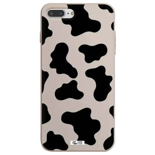 Cow Print Apple iPhone 8 plus Silicone Stone Case