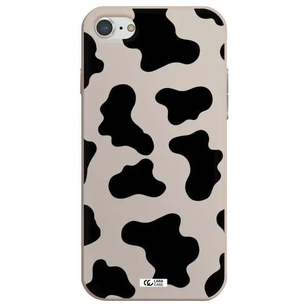 Cow Print Apple iPhone 8 Silicone Stone Case