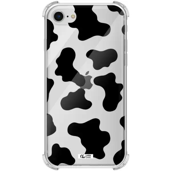 Cow Print Apple iPhone se 2020 Clear PC Case