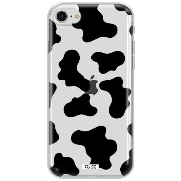 Cow Print Apple Iphone Se 2020 Clear Tpu Case