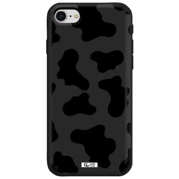 Cow Print Apple iPhone se 2020 Silicone black Case