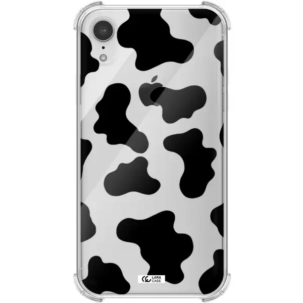 Cow Print Apple iPhone XR Clear PC Case