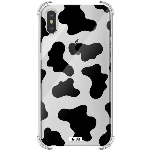 Cow Print Apple iPhone XS max Clear PC Case
