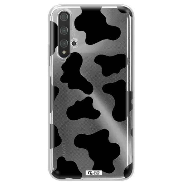 Cow Print Huawei Nova 5t Clear TPU Case