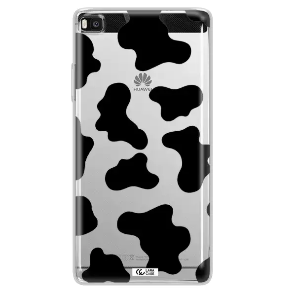 Cow Print Huawei P8 Clear TPU Case