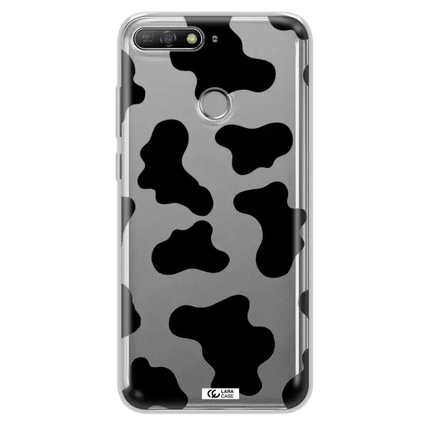 Cow Print Huawei Y6 Prime 2018 Clear TPU Case