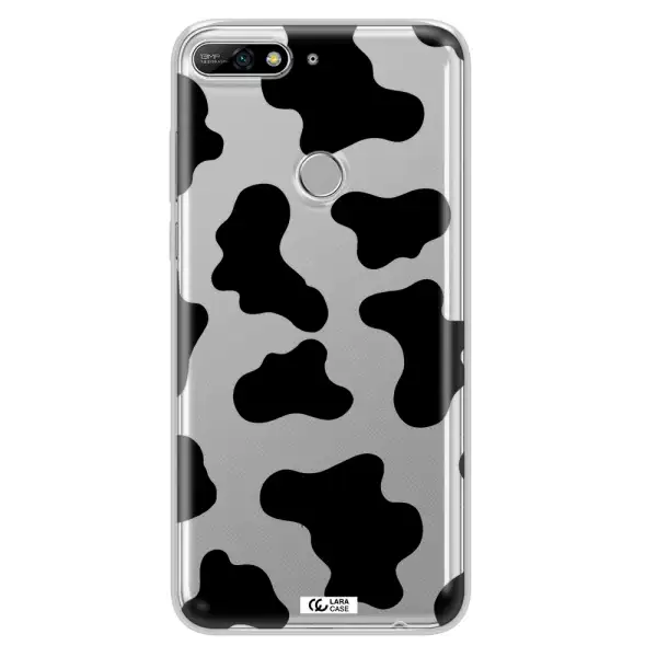 Cow Print Huawei Y7 2018 Clear TPU Case