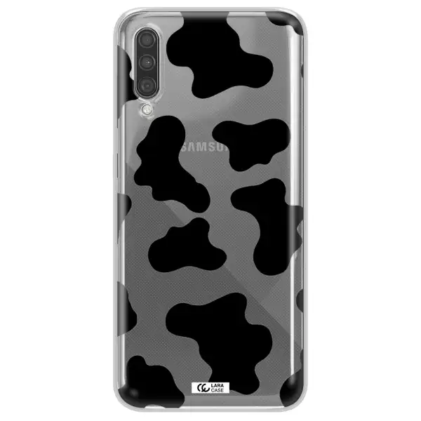 Cow Print Samsung A30S Clear TPU Case