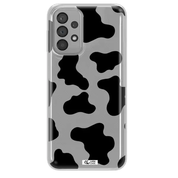 Cow Print Samsung A33 Clear TPU Case