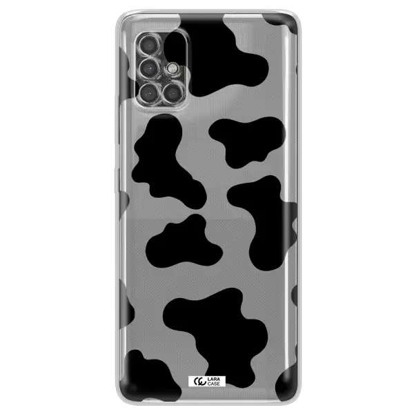 Cow Print Samsung A40S Clear Tpu Case