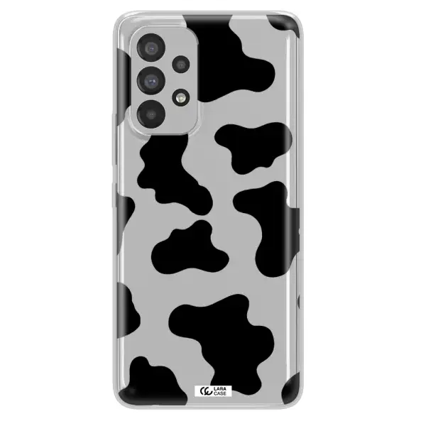 Cow Print Samsung A53 Clear TPU Case
