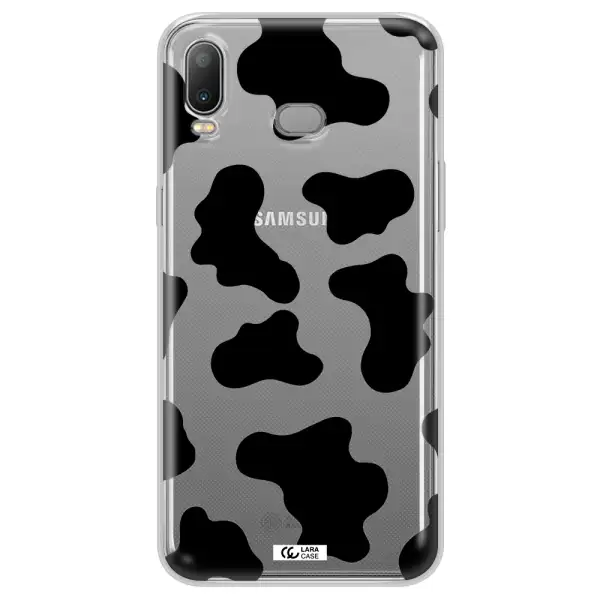 Cow Print Samsung A6S Clear TPU Case