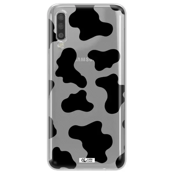 Cow Print Samsung A70S Clear Tpu Case