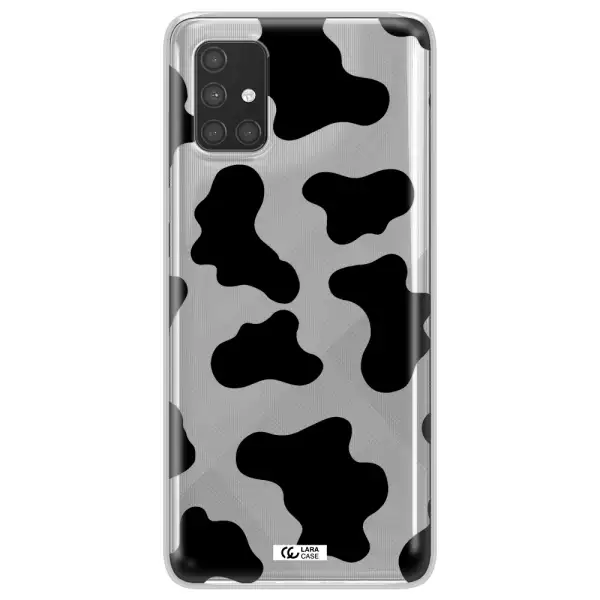 Cow Print Samsung A71 Clear TPU Case