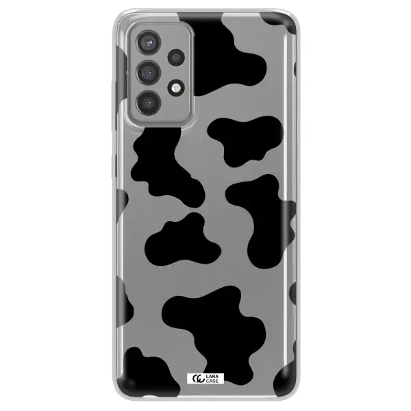 Cow Print Samsung A72 Clear TPU Case