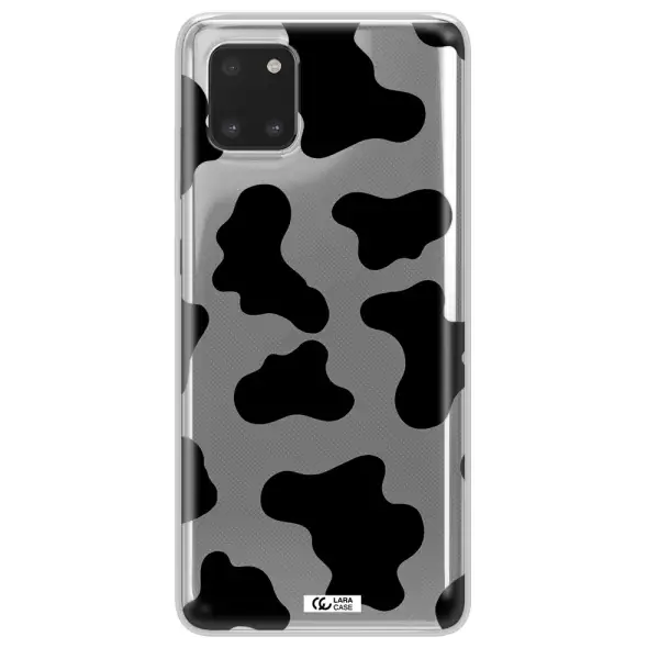 Cow Print Samsung A81 Clear TPU Case