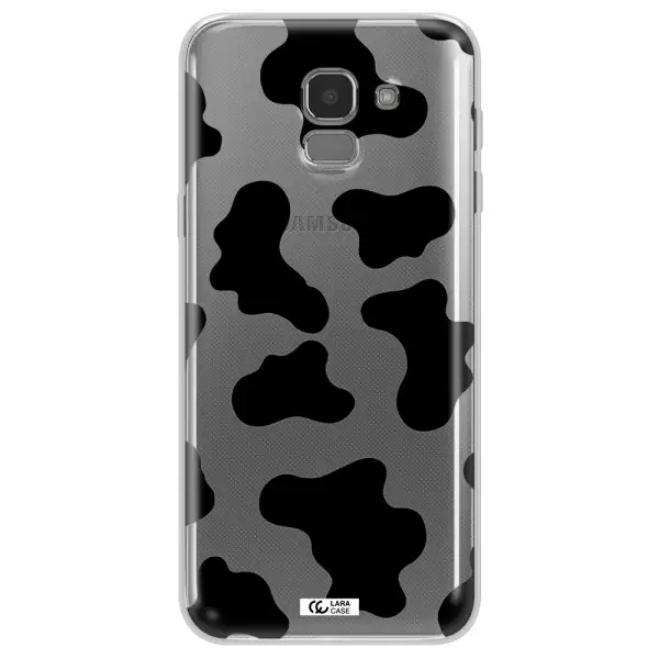 Cow Print Samsung J6 Clear TPU Case