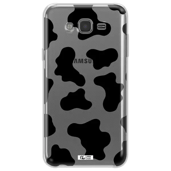 Cow Print Samsung J7 2015 Clear TPU Case