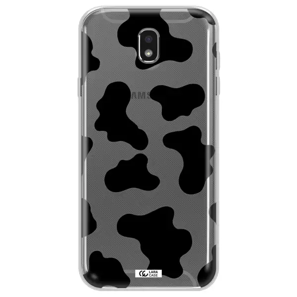 Cow Print Samsung J7 Pro Clear TPU Case