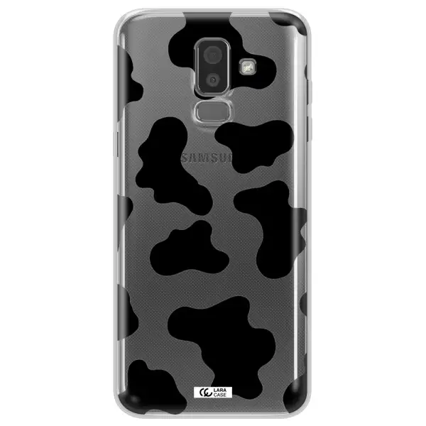Cow Print Samsung J8 Clear TPU Case
