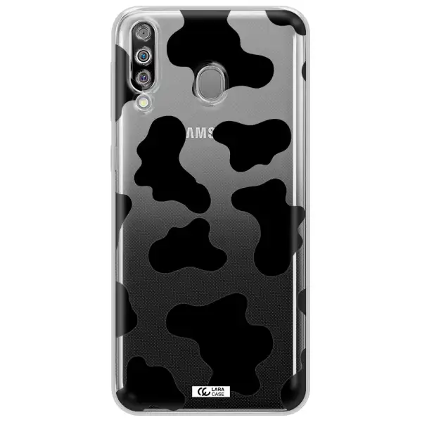 Cow Print Samsung M30 Clear TPU Case