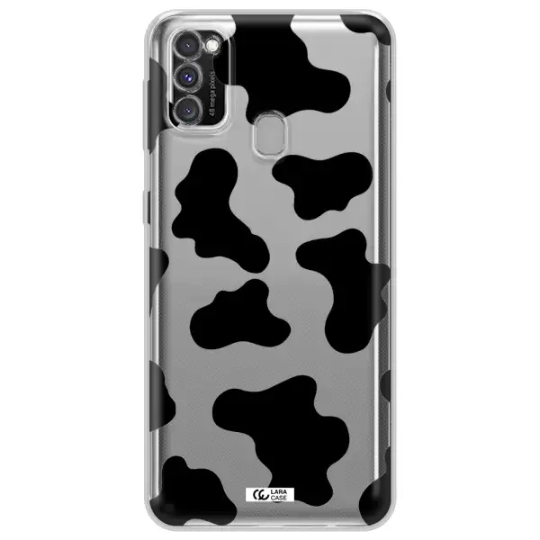 Cow Print Samsung M30S Clear TPU Case