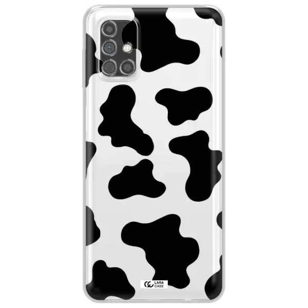 Cow Print Samsung M31S Clear TPU Case