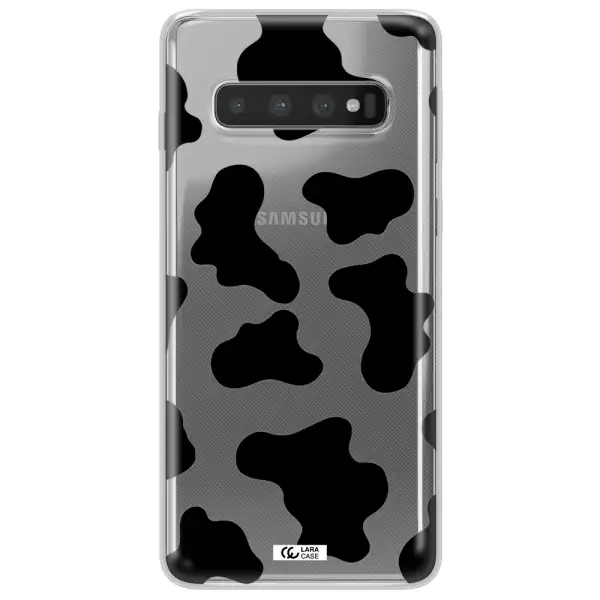Cow Print Samsung S10 Plus Clear TPU Case