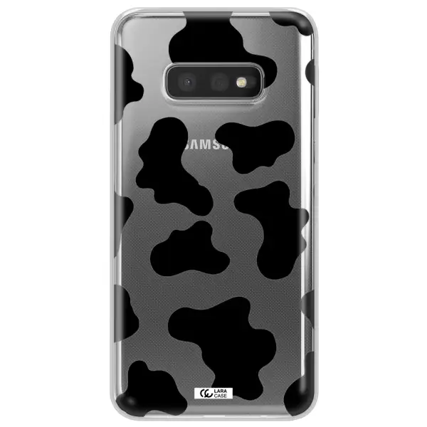 Cow Print Samsung S10e Clear TPU Case