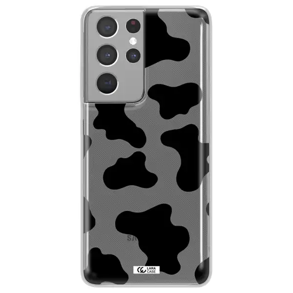 Cow Print Samsung S21 Ultra Clear TPU Case