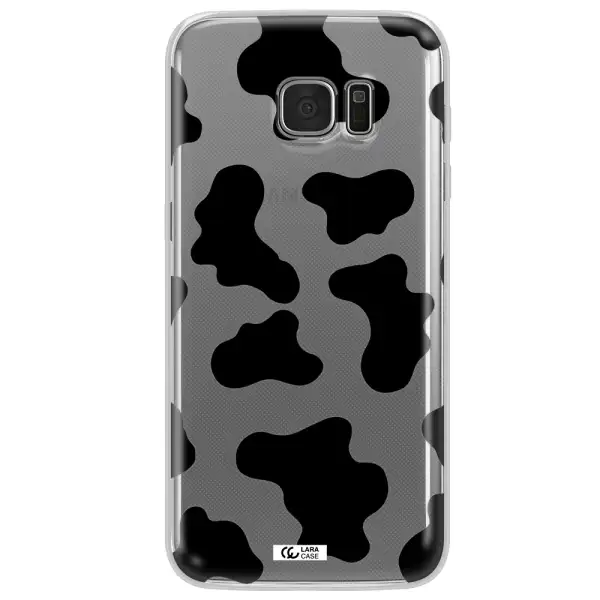 Cow Print Samsung S7 Edge Clear TPU Case