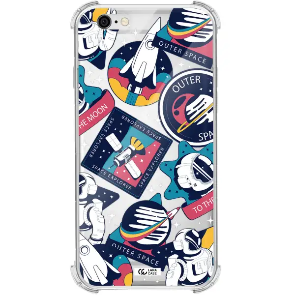 Astronaut Stickers Apple iPhone 6 Clear PC Case