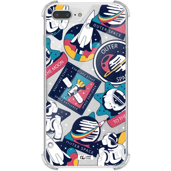 Astronaut Stickers Apple iPhone 7 plus Clear PC Case