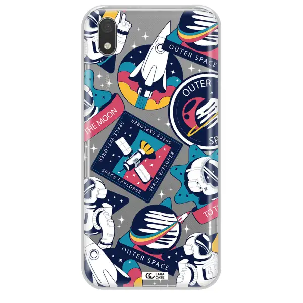 Astronaut Stickers Huawei Honor 8S Clear TPU Case