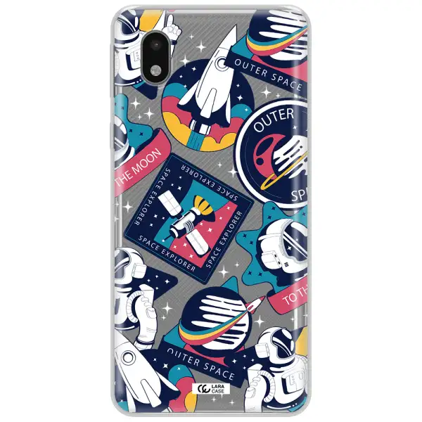 Astronaut Stickers Samsung A01 Core Clear Tpu Case