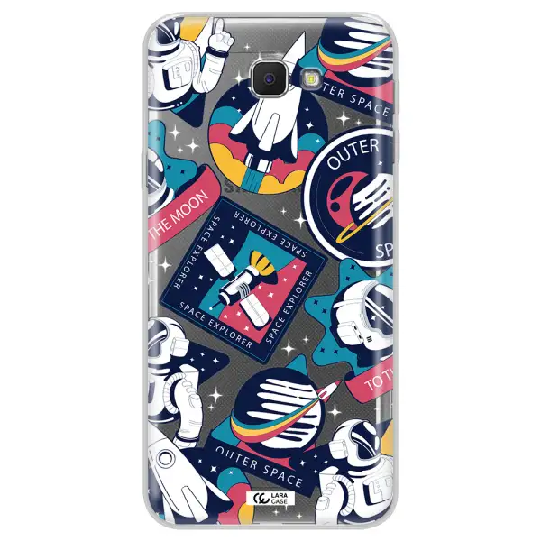 Astronaut Stickers Samsung J5 Prime Clear TPU Case