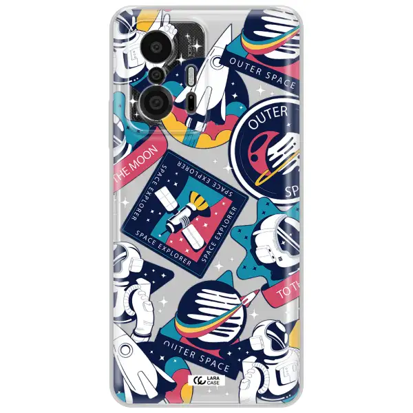Astronaut Stickers Xiaomi 11T Pro Clear Tpu Case