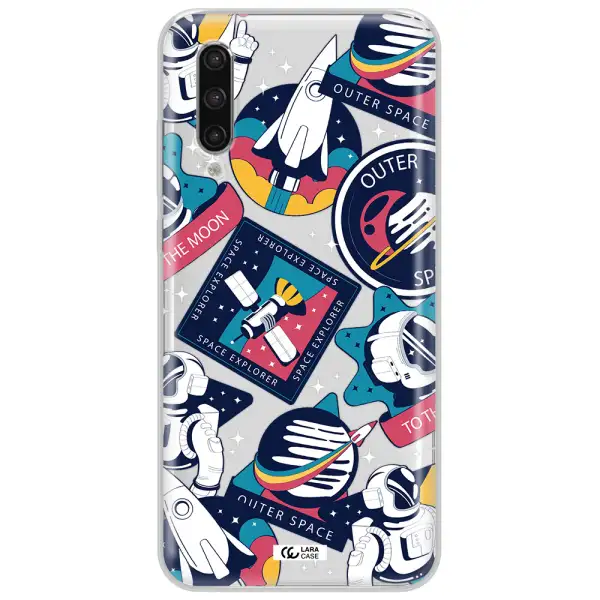 Astronaut Stickers Xiaomi Mi 9 Lite Clear Tpu Case