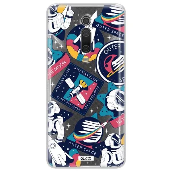 Astronaut Stickers Xiaomi Mi 9T Clear TPU Case