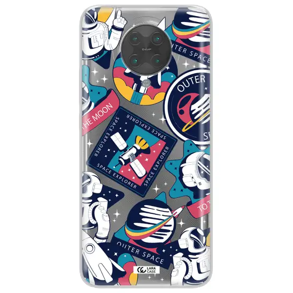 Astronaut Stickers Xiaomi Poco F2 Pro Clear TPU Case