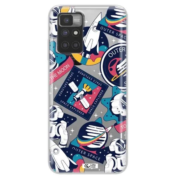 Astronaut Stickers Xiaomi Redmi 10 Clear TPU Case