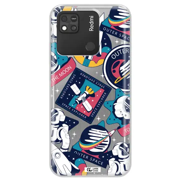 Astronaut Stickers Xiaomi Redmi 10A Clear TPU Case