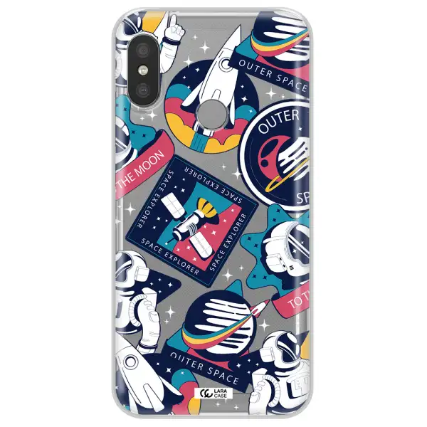 Astronaut Stickers Xiaomi Redmi 6 Pro Clear TPU Case