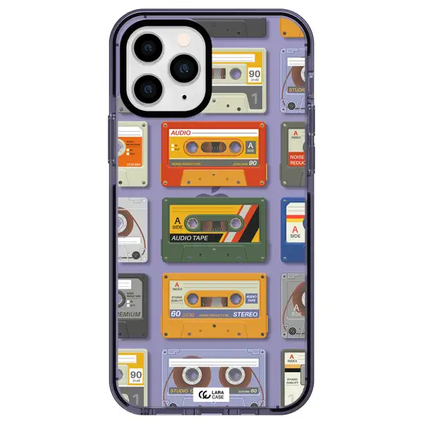 All My Cassettes Apple iPhone 11 pro impact Lilac Case