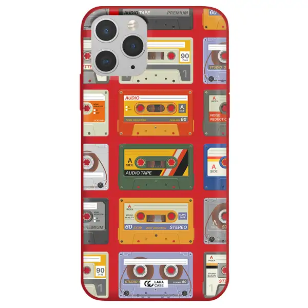 All My Cassettes Apple iPhone 11 pro max Silicone Imperial Red Case