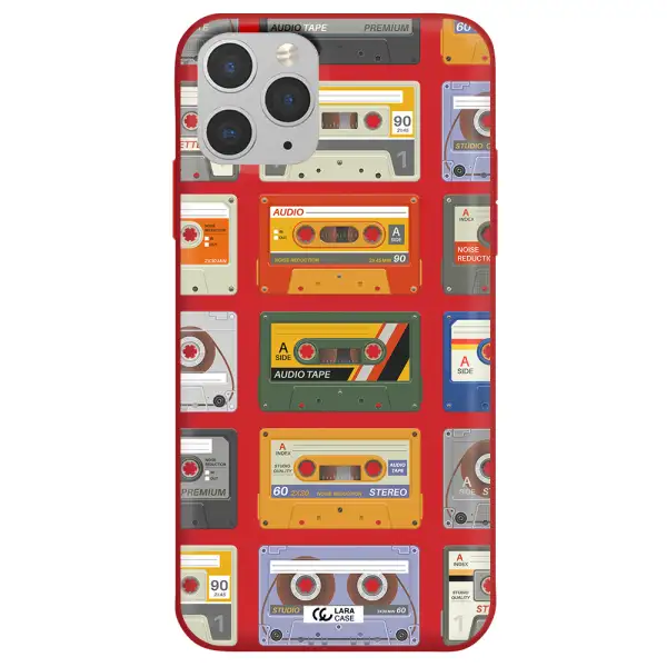 All My Cassettes Apple iPhone 11 pro Silicone Imperial Red Case