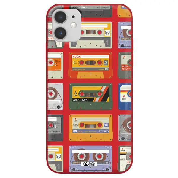 All My Cassettes Apple iPhone 11 Silicone Imperial Red Case