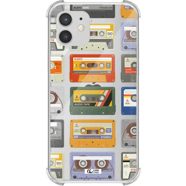 All My Cassettes Apple iPhone 12 Clear PC Case