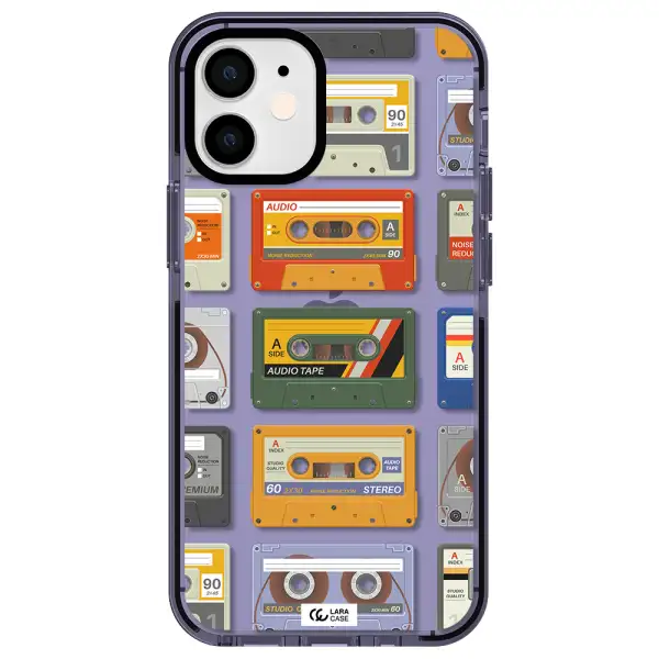 All My Cassettes Apple iPhone 12 mini impact Lilac Case