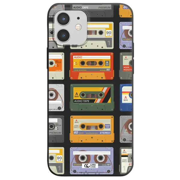 All My Cassettes Apple iPhone 12 mini Silicone black Case